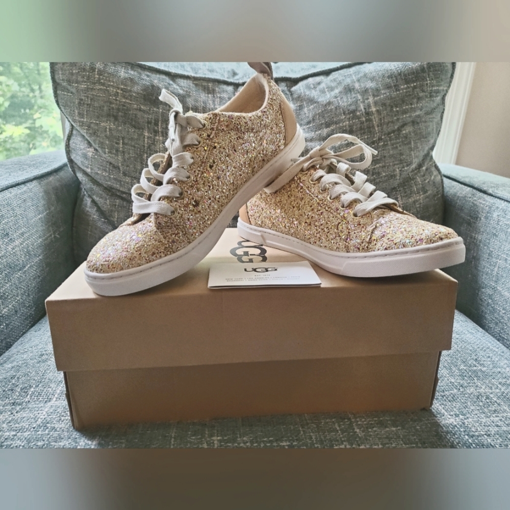 UGG Women's Karine Chunky Glitter Sneakers - Gold